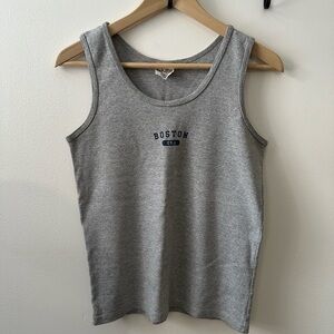 Vintage Gray Sleeveless Tank Top